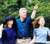 President Clinton and his family visited Guilin
