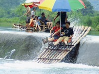 Bamboo Boat Rafting in Yulong River