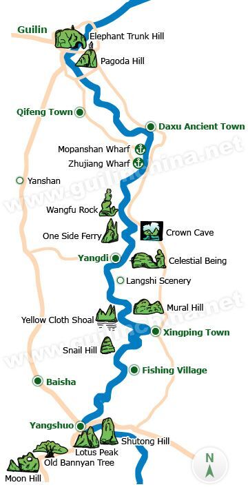 Li River Map