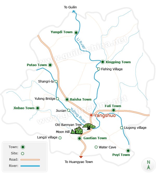 Yangshuo Map