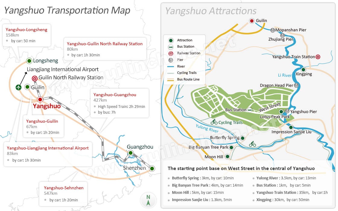 Yangshuo Map